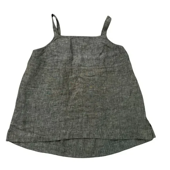 Athleta dark green sleeveless linen tank top size L - Picture 14 of 14